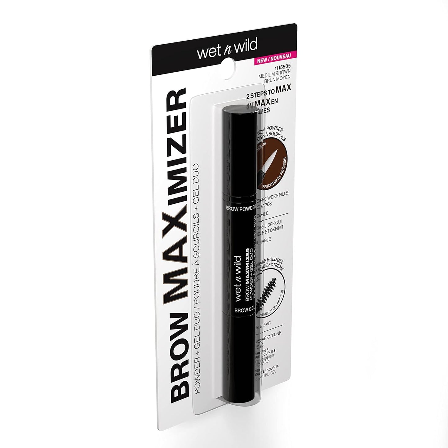 Ultimate Brow Eyebrow Maximizer Powder & Gel Duo - Medium Brown
