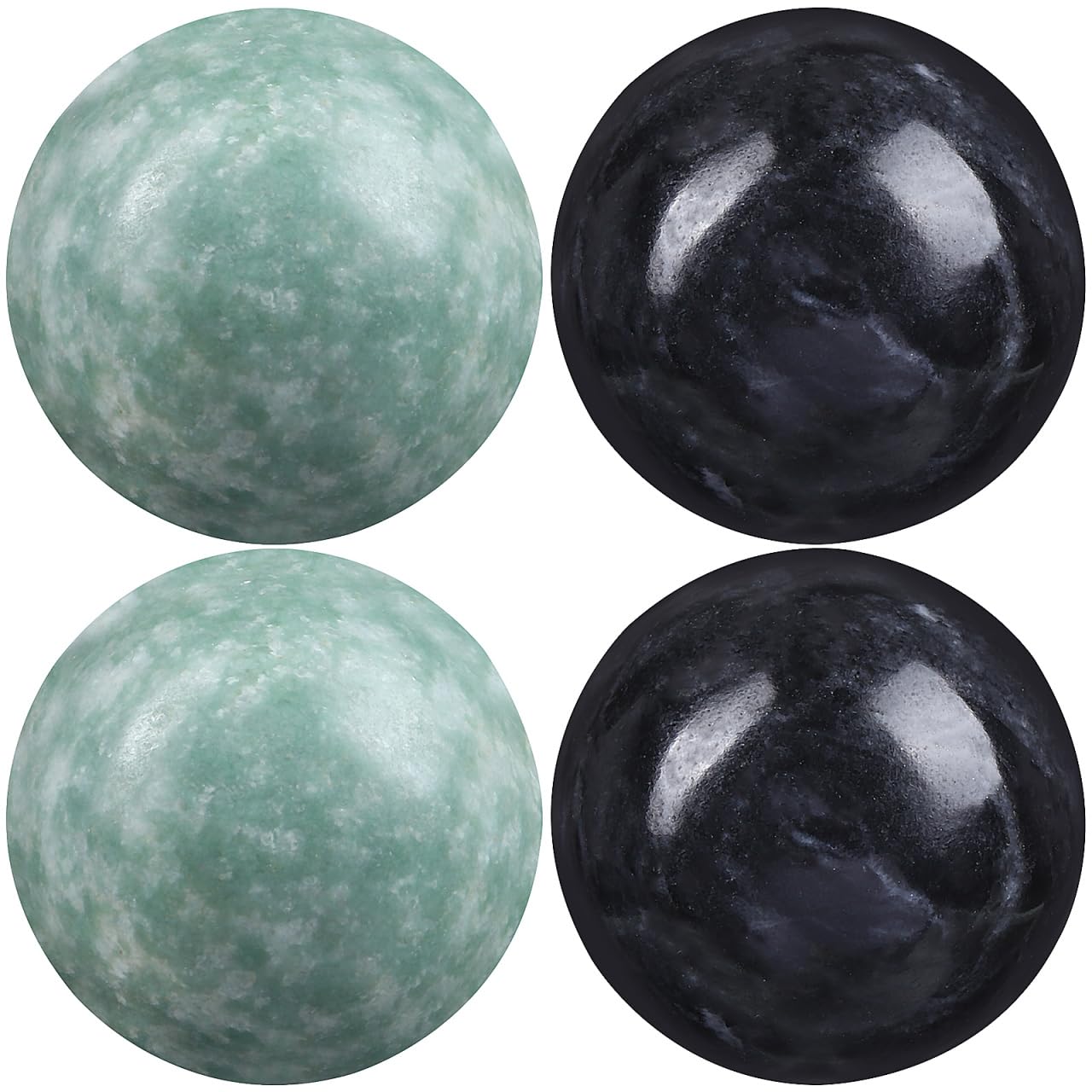 Hemoton 4 Sets Marble Baoding Balls Hand Exercise Ball Chinese Stress Ball for Adult Chinese Meditation Balls Hand Exercise Massage Alleviating Memory Loss Health Massage