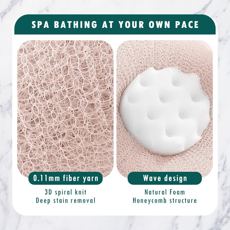 OneNine Super Soft Sunflower Suction Cup Bath Ball, 2-in-1 Sunflower Bath Ball, 2 PCS, Pink, Cyan, Polyurethane, Simplicity, Cute