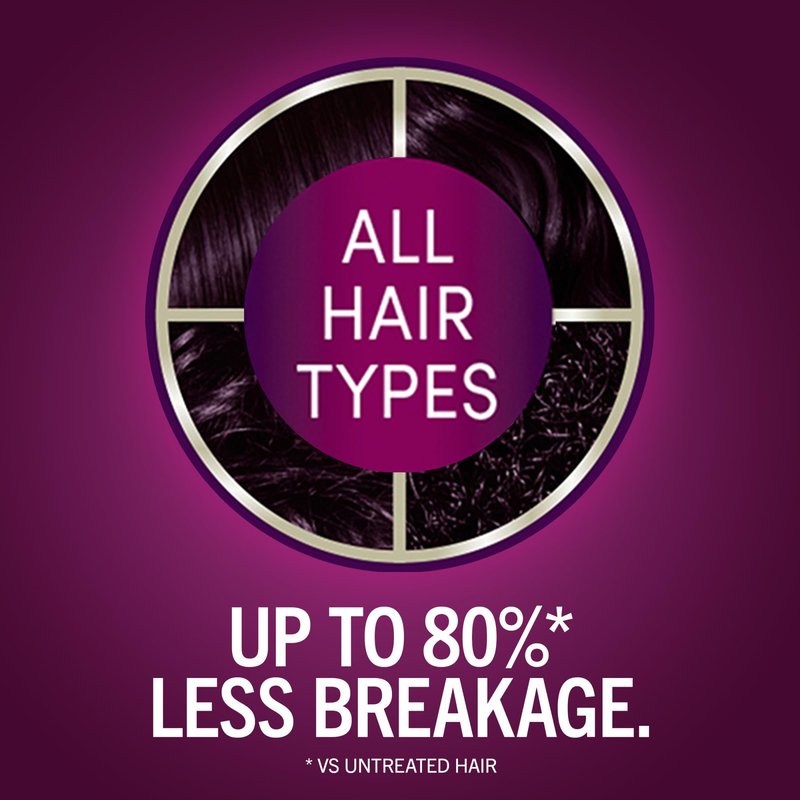 Schwarzkopf Keratin Permanent Hair Dye Cream, 1.9 Rich Caviar, Professional Quality Color for Up to 100% Gray Coverage, Bond Enforcing System