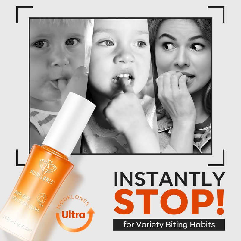 modelones Nail Biting Prevention for Kids New Thumb Sucking Deterrent Bitter No Bite Nail Polish Stop Biting Nails Repair for Damged Nails Care 0.46 fl oz