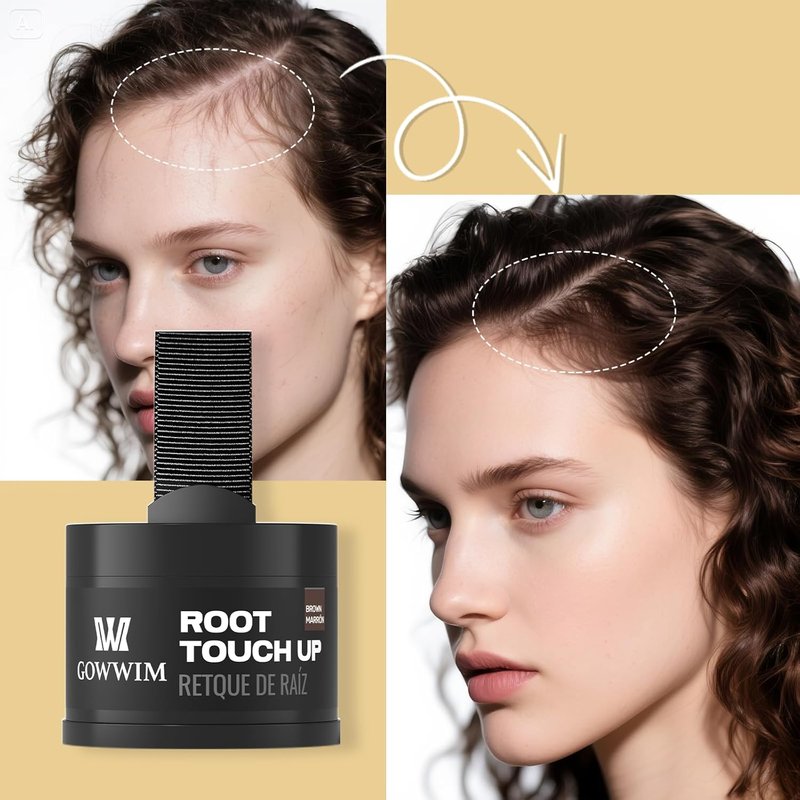 Hairline Powder | Black Hair Color Shadow for Instant Gray Coverage - 4g Touch-Up Solution