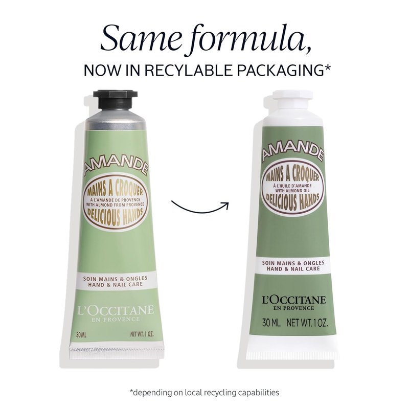 L’Occitane Almond Hand Cream - Hydrating & Nourishing Formula for Dry Skin | Fast-Absorbing, Vegan