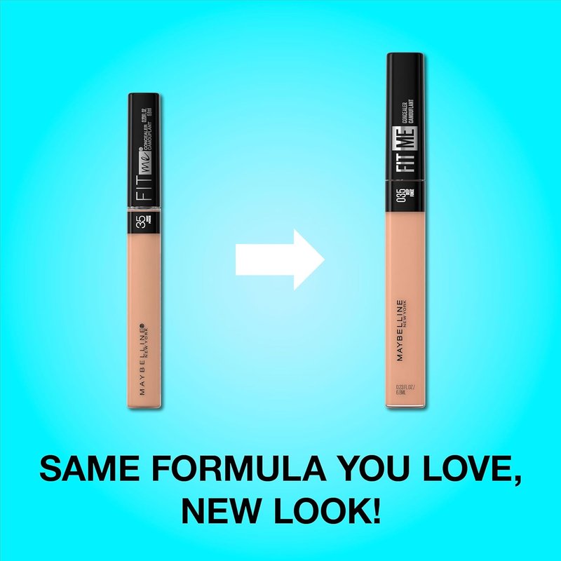 Maybelline New York Fit Me Liquid Concealer - Natural Coverage, Lightweight, Oil-Free, Medium, 1 Count