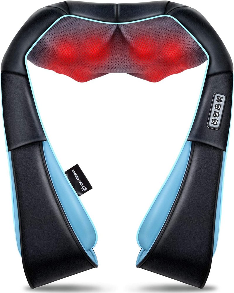 Mo Cuishle Shiatsu Neck and Back Massager with Heat - Electric 4D Deep Tissue Relief | Perfect Gift for Dad, Mom, and Couples