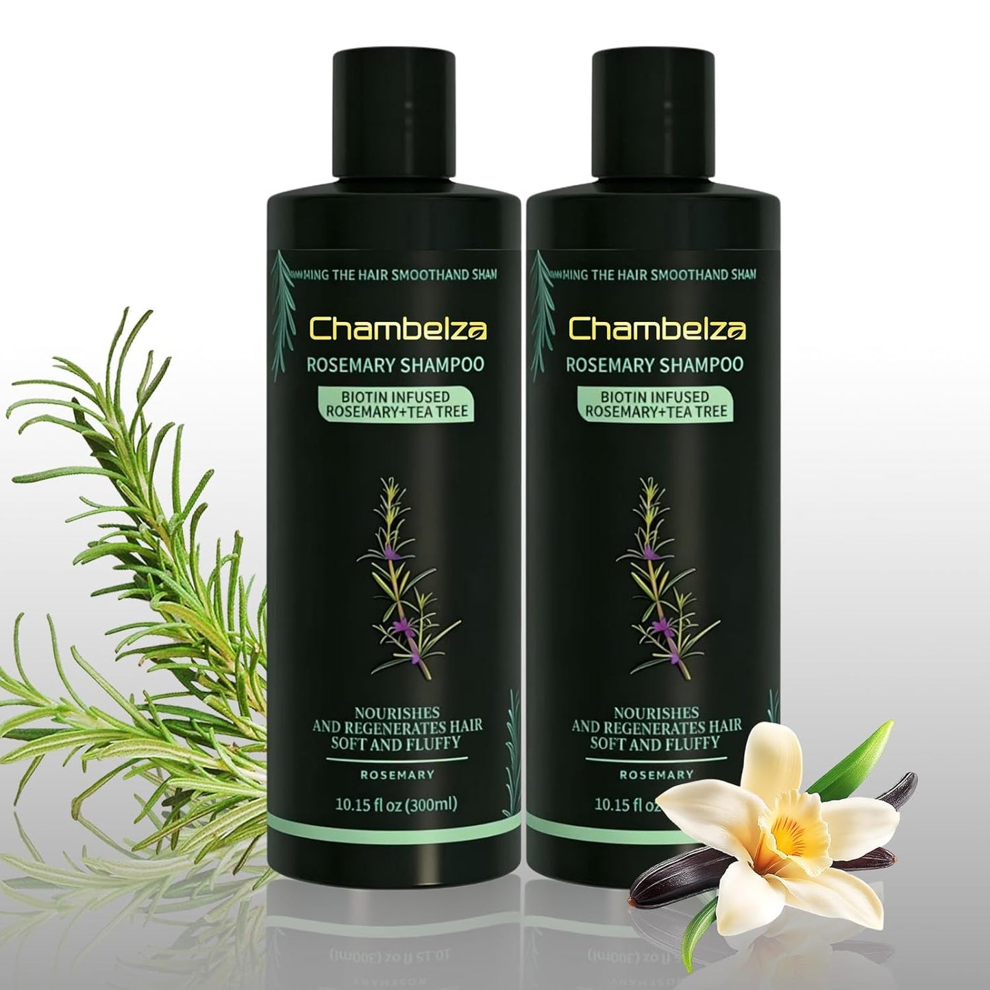 Skiennix Organic Rosemary Hair Growth Shampoo - Natural Thickening Formula with Biotin & Keratin | 10.15 fl. oz - 2 Pack