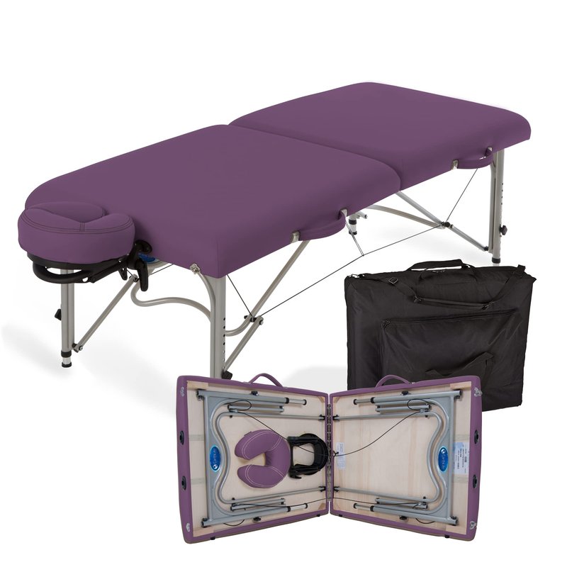 EarthLite Portable Massage Table Luna - 30" Wide, CFC Free Professional Foam, Weighs Only 29lbs, Patented, Strong Aluminum Reiki Frame (Working Weight 750lbs)