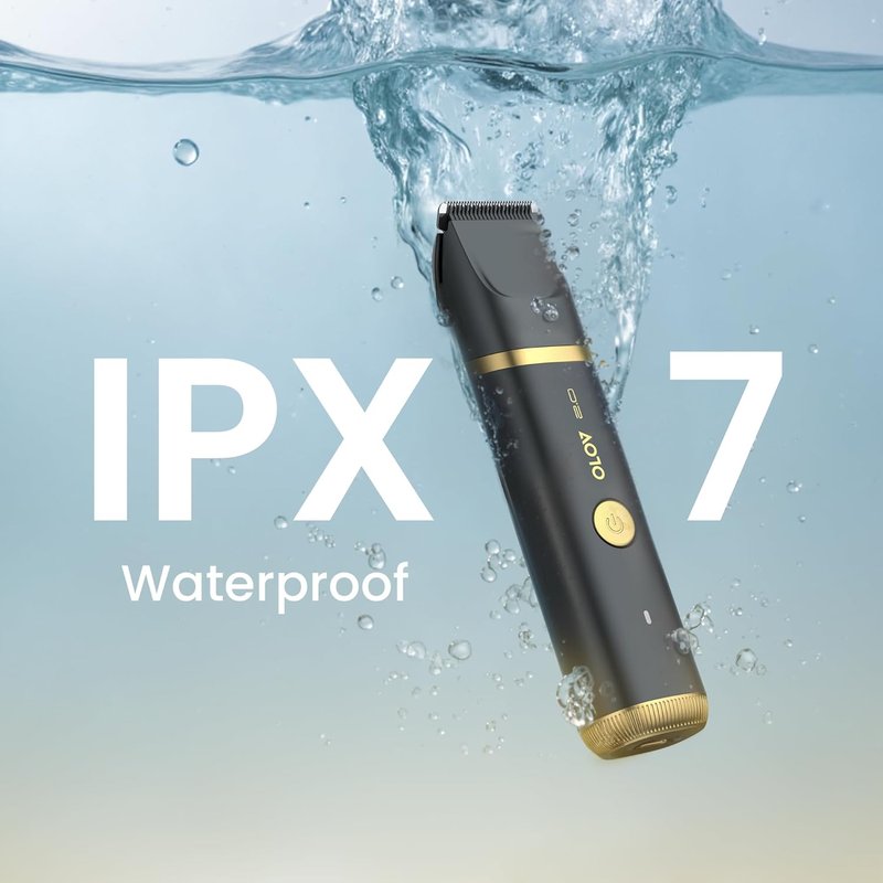 Skiennix Groin & Body Hair Trimmer for Men - Waterproof Electric Shaver with LED Light & USB-C Dock