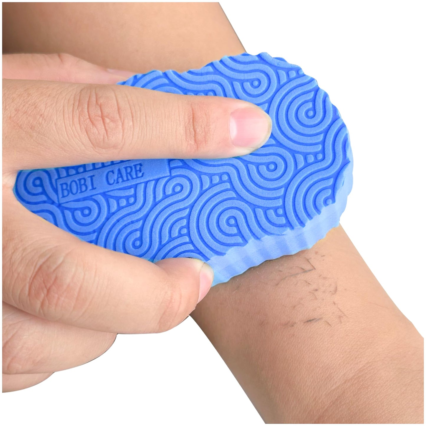 Magic Exfoliating Bath Sponge, 3D Super Soft Exfoliating Bath Sponge, Skin Friendly and Reusable for Adults Children and Pregnant Women Alternative to exfoliating Gloves (Blue + Pink)