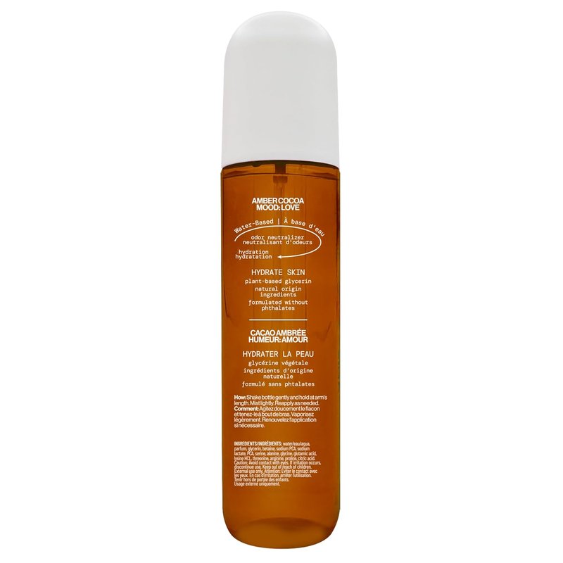 Pacifica Amber Cocoa Gourmand Body Mist - Warm Vanilla Coffee Fragrance Spray | Hydrating, Vegan, 5 oz