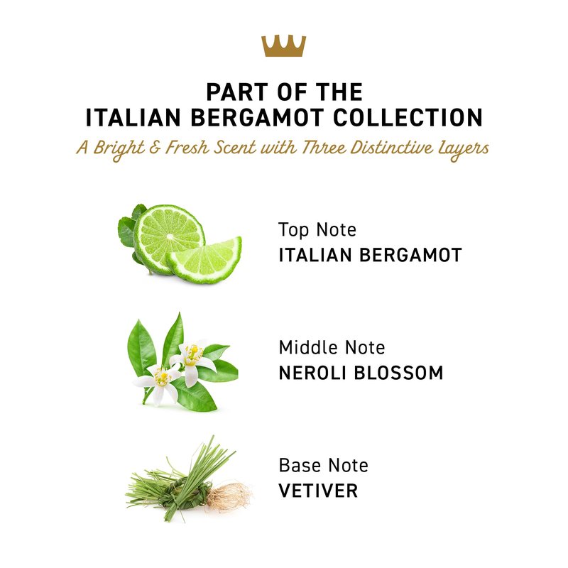 Cremo Italian Bergamot Aluminum Free Deodorant for Men, 48-hour Long Lasting Odor Protection, 2.65oz