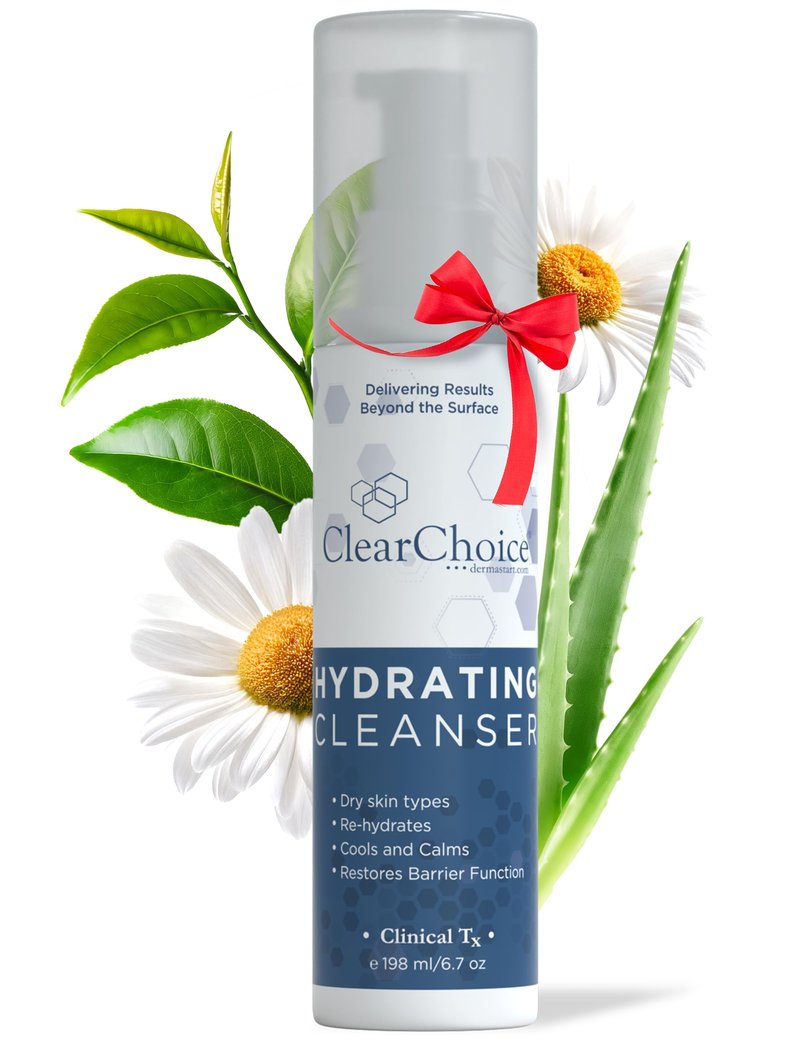 Clear Choice Hydrating Cleanser – Gentle Cream Cleanser with Hyaluronic Acid, Aloe & Vitamin E | Moisture-Rich Face Wash for Dry & Sensitive Skin | Vegan & Sulfate-Free | 6.7 oz