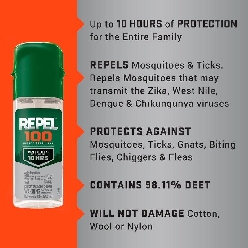 Insect Repellent Pump Spray - 1 Ounce | Effective Bug Defense for Outdoor Activities