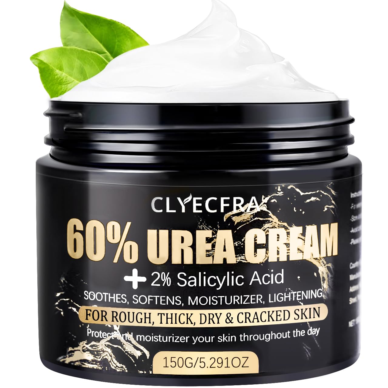 Urea Cream 60% with 2% Salicylic Acid - Maximum Strength Moisturizer for Dry, Cracked Skin | 150g