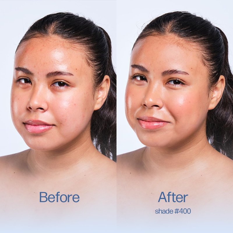 Hydrating Foundation for Natural Glow - Tan Neutral Shade #400 | Flawless Finish