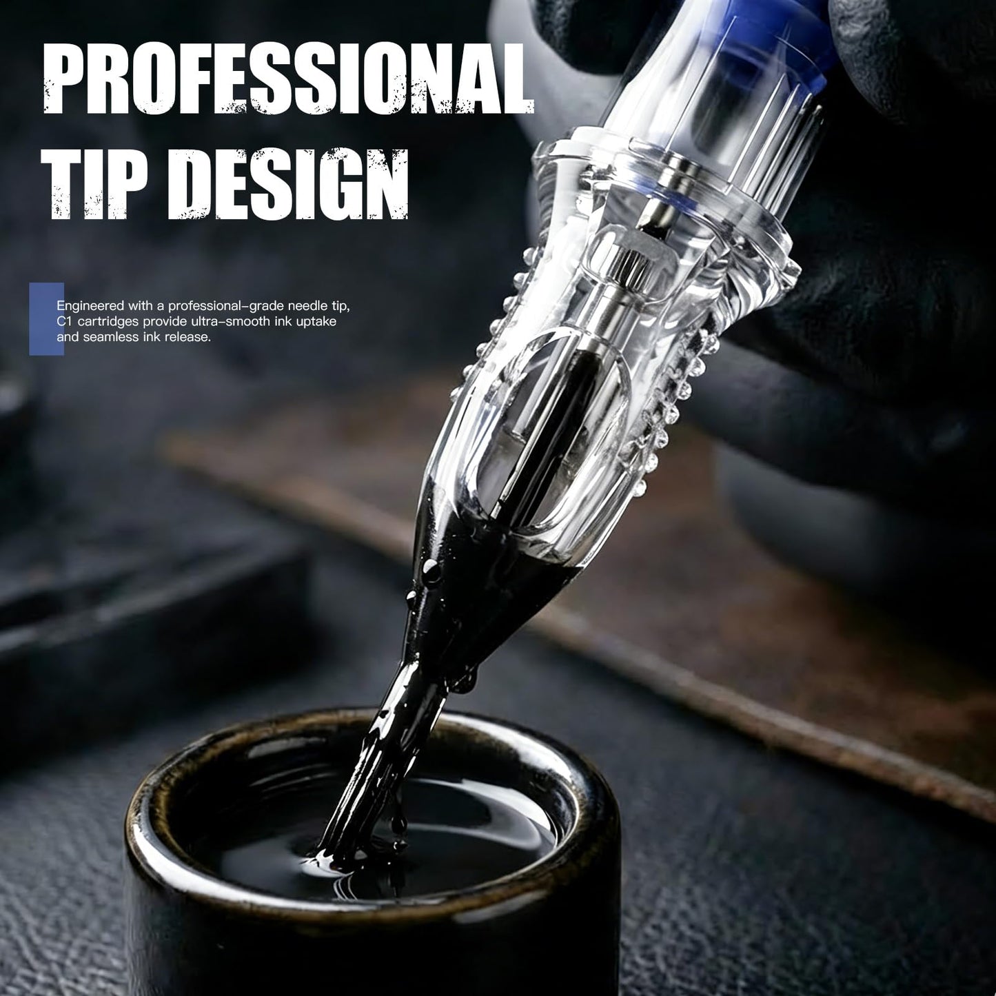 Dragonhawk Tattoo Needle Cartridges - 20PCS Disposable 1209RM Round Magnum Tattoo Needles with Membrane, Professional Cartridge Needles for Shading Work, Compatible with All Rotary Pen Tattoo Machines