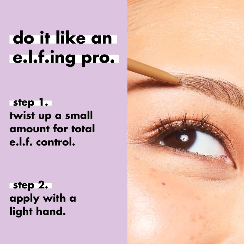 e.l.f. Micro-Fine Brow Pencil, Waterproof Brow Color & Spoolie For Shaping Brows & Creating A Feathered Natural-Looking Finish, Vegan & Cruelty-Free, Black