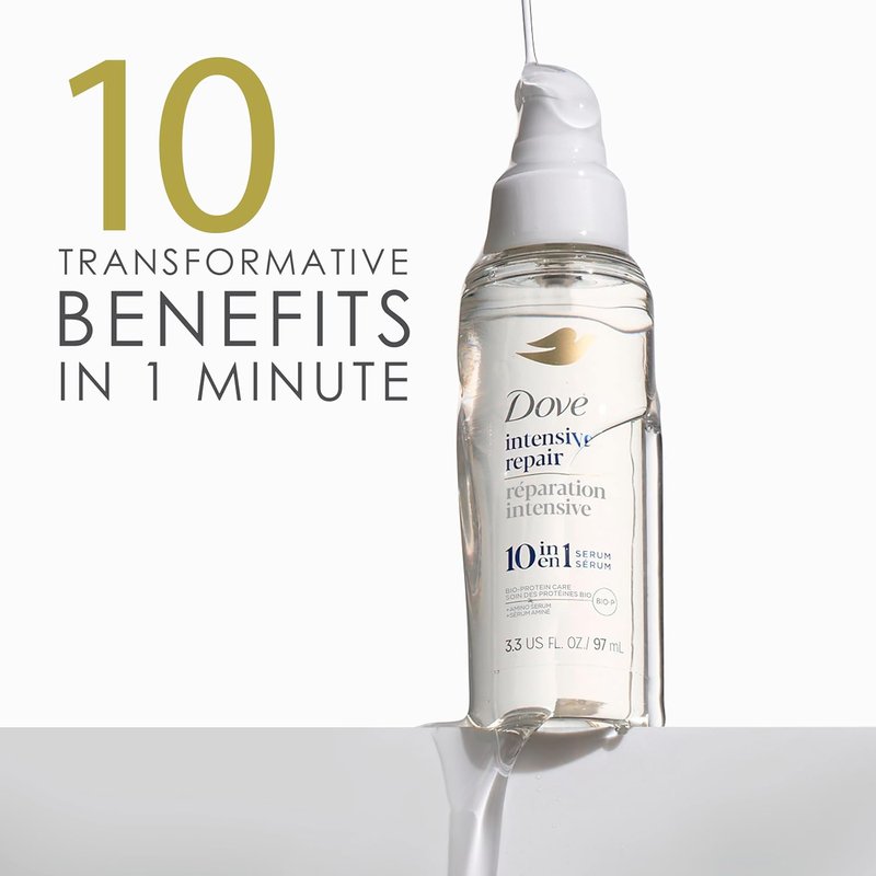 Dove Intensive Repair Amino Serum - Bio-Protein Care for Damaged Hair | 3.3 oz