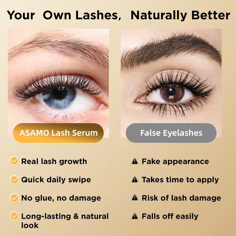 Eyelash & Eyebrow Growth Serum-2-in-1 Lash & Brow Enhancer for Longer, Thicker, Fuller Looking Lashes - Advanced Peptide Formula, Vegan & Cruelty-Free, Safe for Sensitive Eyes - 3ml (Carbon Gold)