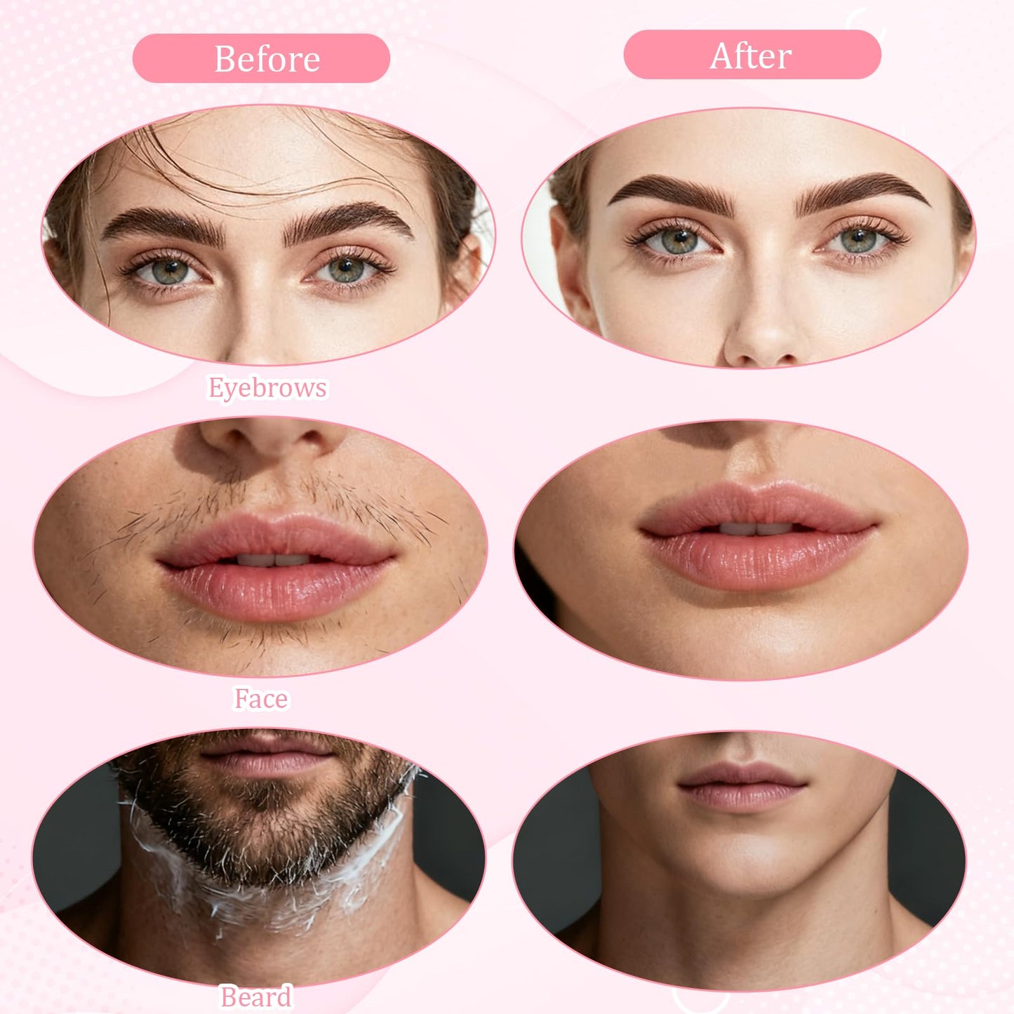 6pcs Dermaplane Razor for Women Face, Eyebrow Razors, Small Face Razor for Peach Fuzz, Multipurpose Exfoliating Tools for Women and Men