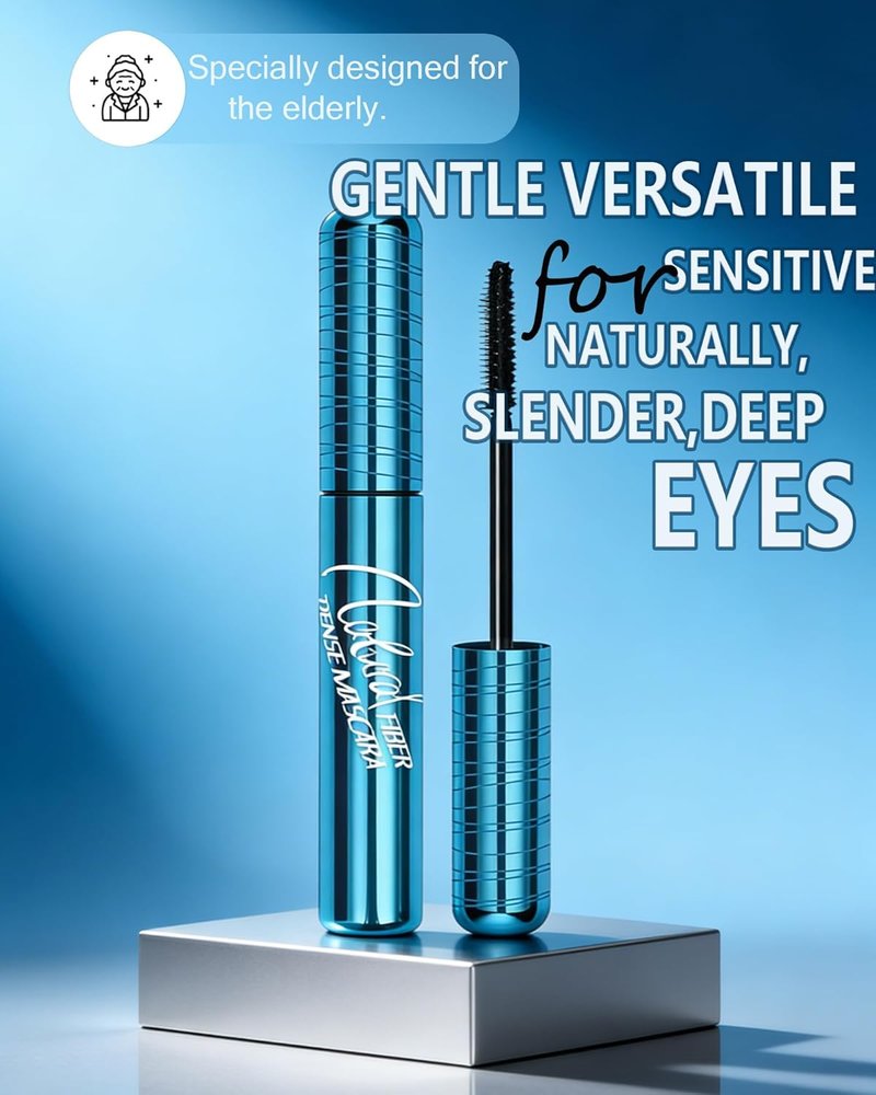 Regine Switzerland Waterproof Mascara for Seniors - Lengthening & Volumizing for Thinning Lashes | Black, Hypoallergenic