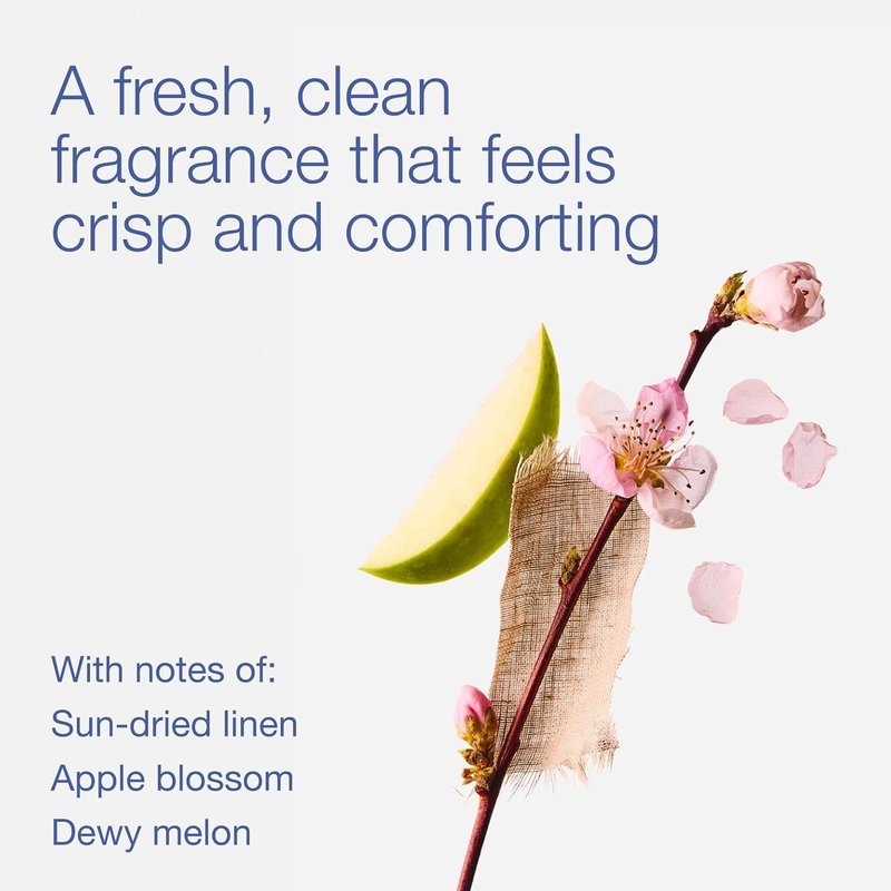 Fresh Linen Wallflowers Refills - Plug-In Air Freshener with Natural Essential Oils | 6-Pack for Home Fragrance