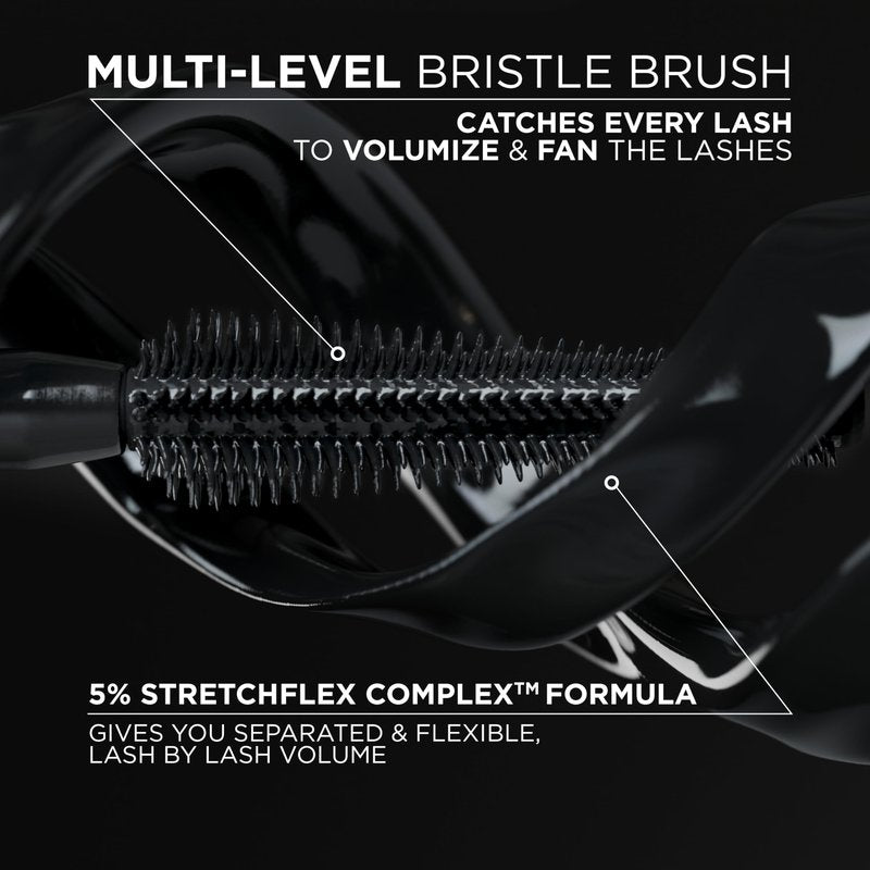 L'Oreal Paris Voluminous Panorama Mascara,Volumizing and Lengthening Mascara,Washable Longwear and Smudge Resistant Make Up,Black Brown,0.33 Fl Oz