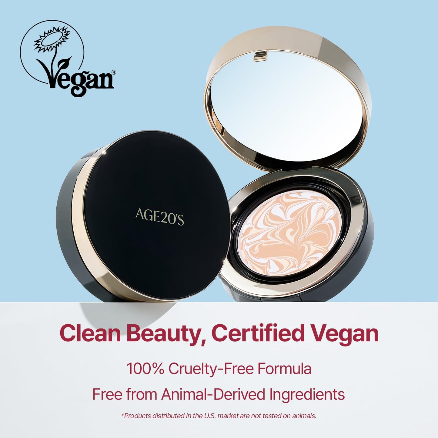 [Vegan] AGE20'S Signature Essence Pact | Pack of 1 | 21W WARM VANILLA | Korean Cushion Foundation | Cream Foundation, Dewy & Glow Finish, Natural Coverage, SPF 50+