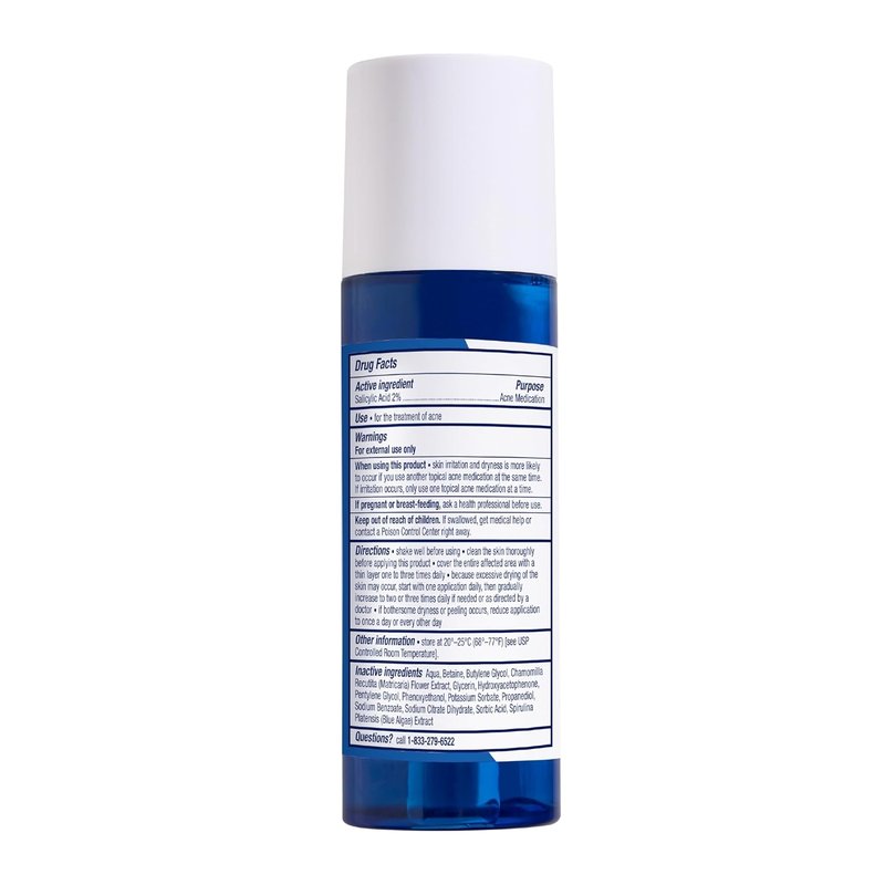 PanOxyl Clarifying Exfoliant - 2% Salicylic Acid BHA Liquid for Acne Prone Skin | 4 fl oz, Redness Relief & Pore Minimizer