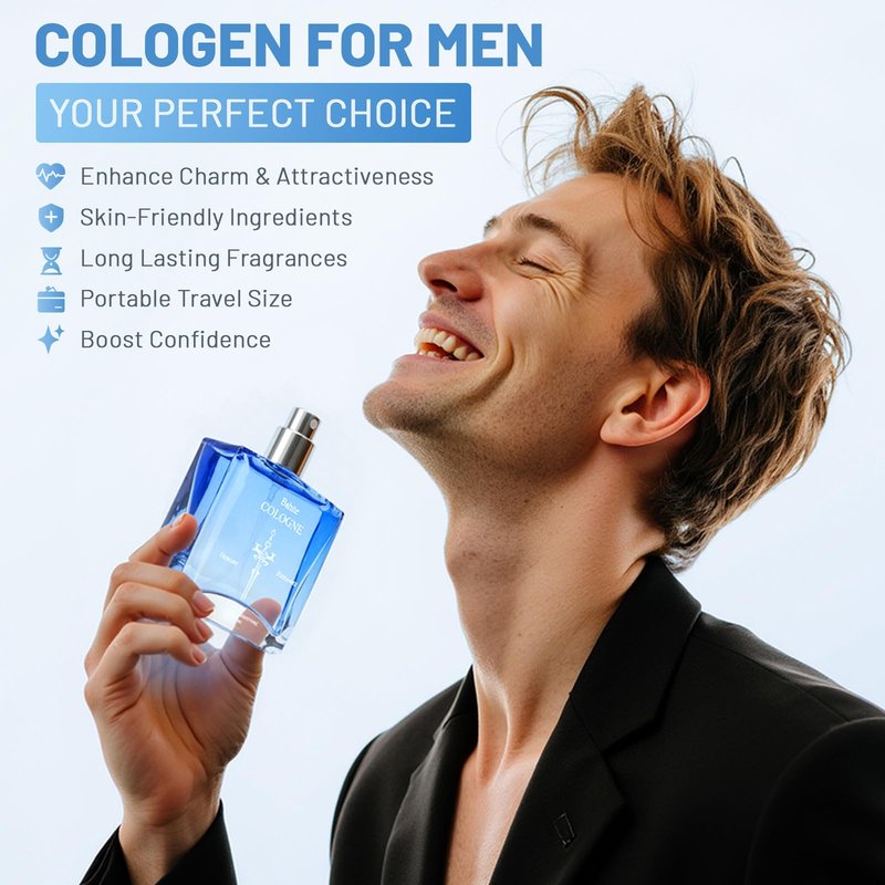 Pheromone Cologne for Men, 1.7fl.Oz Long-Lasting Scent Pheromone Perfume, Men's Cologne Fragrance to Enhance Confidence & Attraction, Perfume to Attract Women, 50 ml (pack of 1)