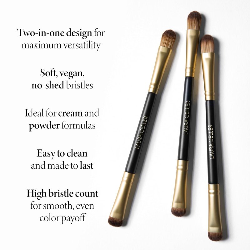 Laura Geller Professional Makeup Brushes - Cruelty-Free 14 Dual-Ended Eyeshadow Brush Set