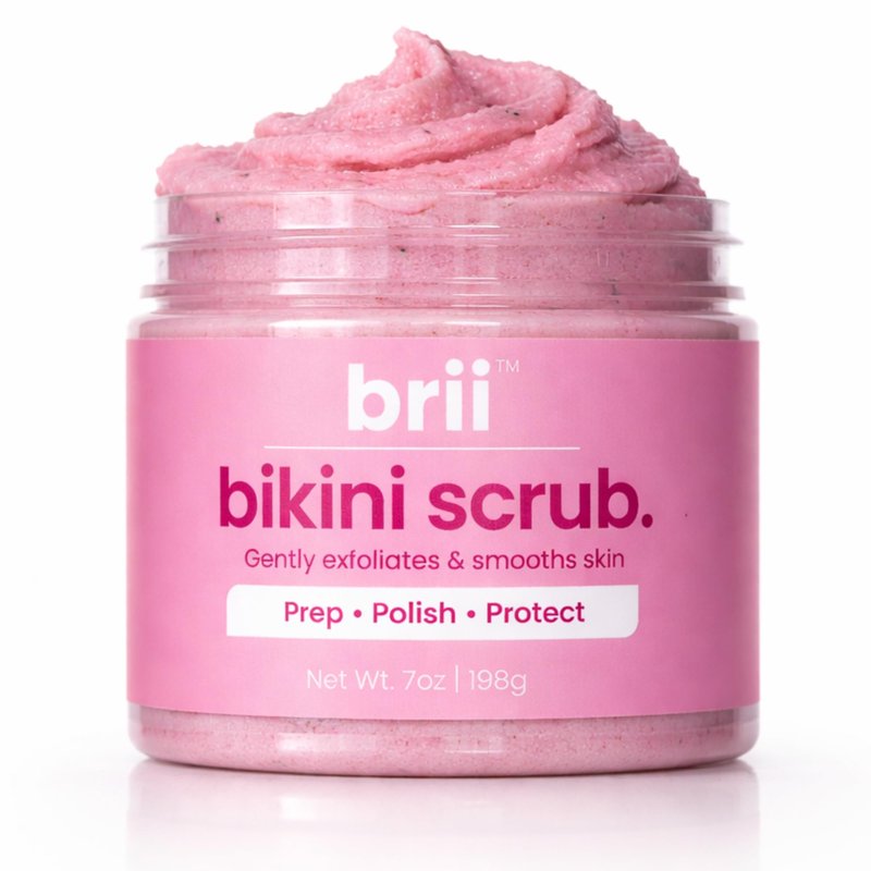 brii Exfoliating Pre Shave + Pre Wax Bikini Area Scrub For Skin Prone To Razor Bumps, Ingrown Hairs & Dark Spots – Gentle Bikini Line & Intimate Area Scrub for Smooth, Even-Tone Skin