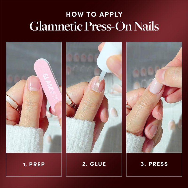 Harry Potter™ x Glamnetic Press On Nails - Marauder's Map™ | Semi-Transparent & Opaque Color Changing Graphic Short Oval Fake Nails in a Glossy Finish | 15 Sizes - 30 Nail Kit with Glue