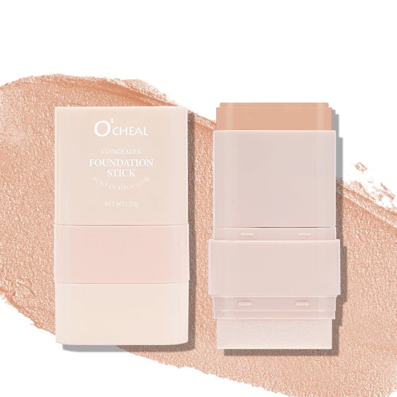 O'CHEAL Face Foundation Contour Stick - Long-Wear Lightweight Concealer for Blemishes | Shade 02 Natural