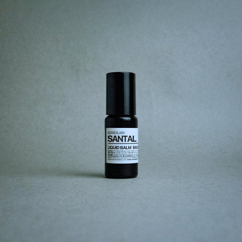 Sesneslabs Santal Grass Roll-On Perfume - Alcohol-Free Niche Scent with Eucalyptus & Sandalwood | 10ml