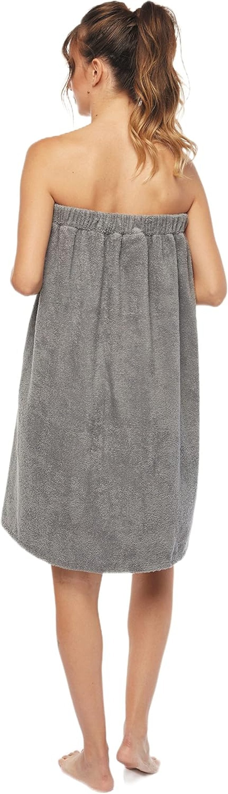 Arus Women's Organic Turkish Terry Cotton Bathrobe - GOTS Certified, Adjustable Closure, Soft & Comfortable