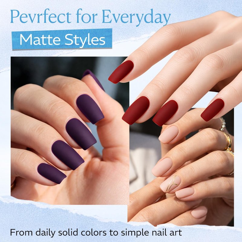 AZUREBEAUTY Matte Gel Top Coat 18ML Big Size, Chrome Proof Powder-Resist No Wipe Velvet Matte Finish Gel Top Coat for Nail Art Long Lasting UV LED