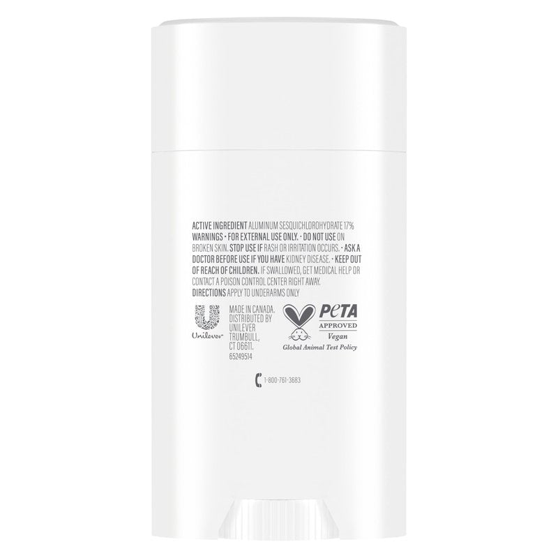 Dove Clinical + Care Antiperspirant Deodorant Invisible Solid Stick for Women Clean Soft for Sensitive Skin Hypoallergenic 2.6 oz