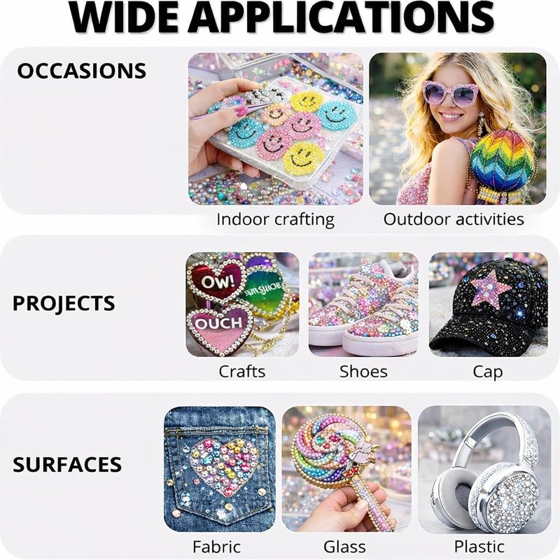 Jelly Rhinestones Bedazzling Kit - 32,000PCS 3mm Flatback Resin Gems for Nail Art, Crafts & Clothing