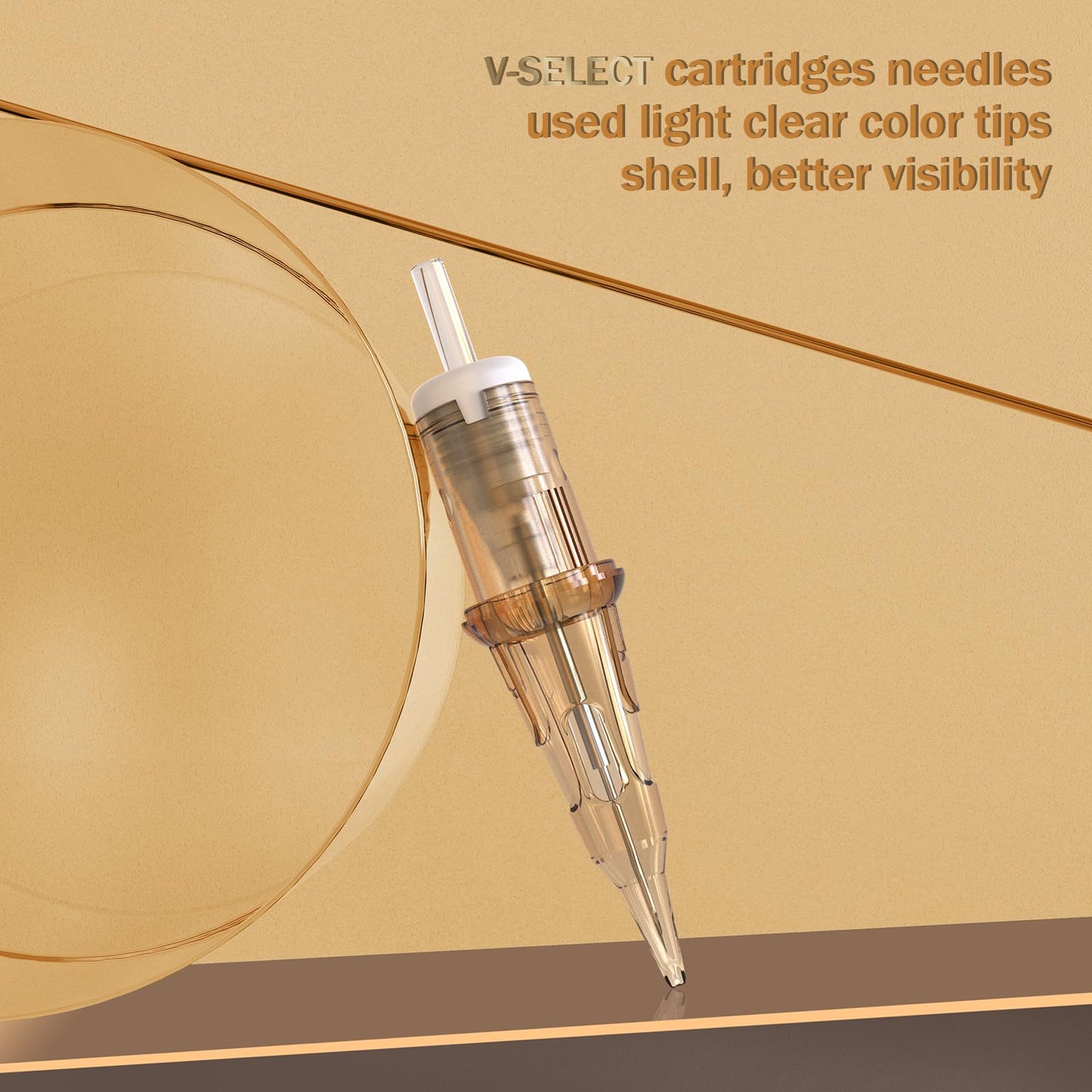 EZ Tattoo Cartridge Needles - 20Pcs #12 (5RL) Standard Round Liner Disposable Tattoo Needles Cartridges for Rotary Tattoo Machine Pen Gun - V SELECT