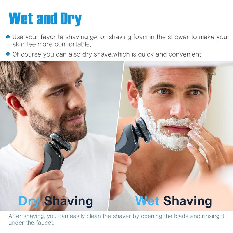SH50 Replacement Blades Compatible with Philips Aquatec Shaver, 5000 Shavers Series, 6-pc Blades with Retaining Rings