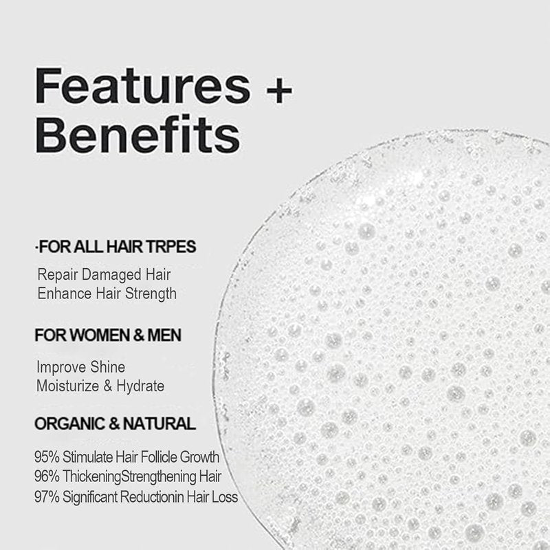 Organic Rosemary Scalp Balance Shampoo - Nourishing Formula for Thinning Hair | 2 Bottles