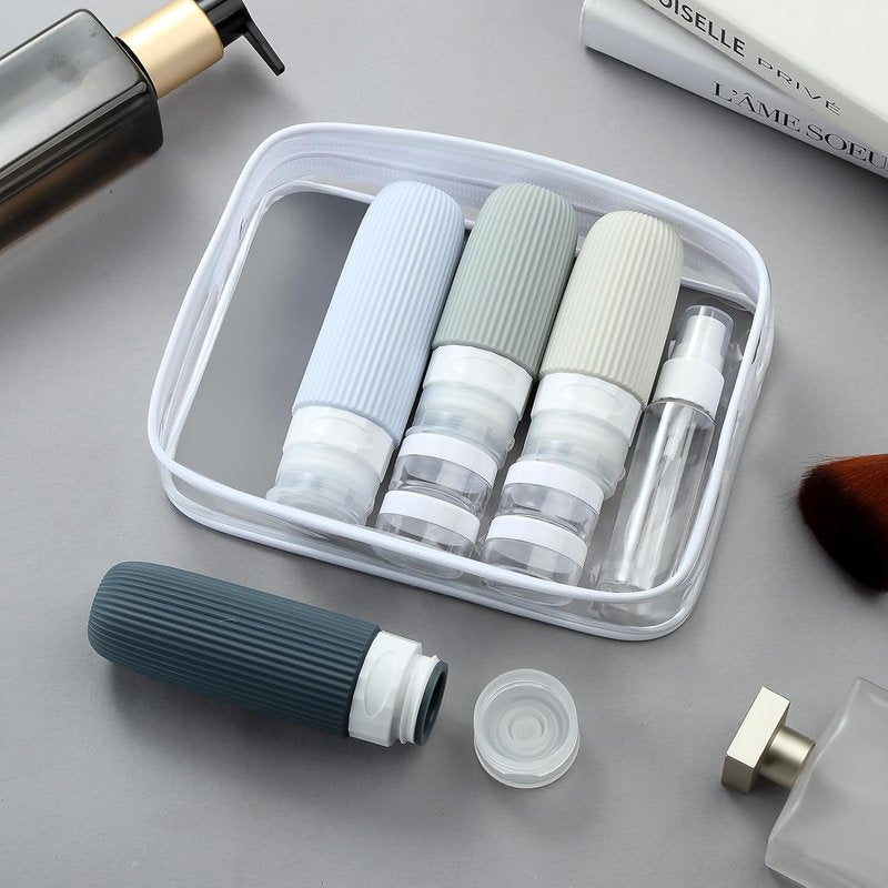 Mrsdry Travel Bottles Set - 16 Pack TSA Approved Leak-Proof Silicone Containers for Toiletries