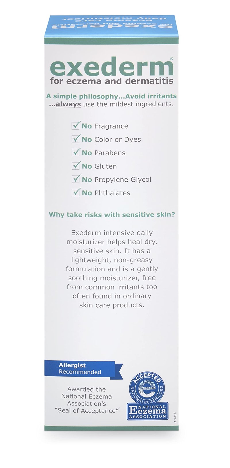 Exederm Intensive Daily Moisturizer for Eczema & Dermatitis (8oz)