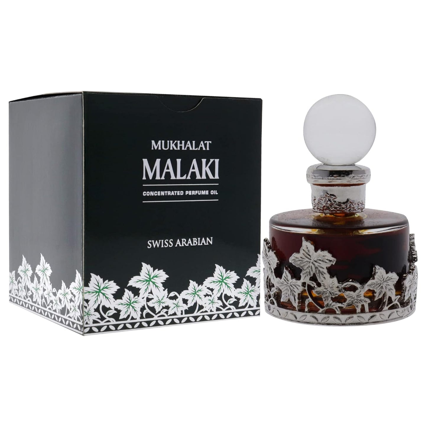 Swiss Arabian Mukhalat Malaki - Concentrated Perfume Oil for Men & Women | Turkish Rose, Saffron & Oud - 1 oz