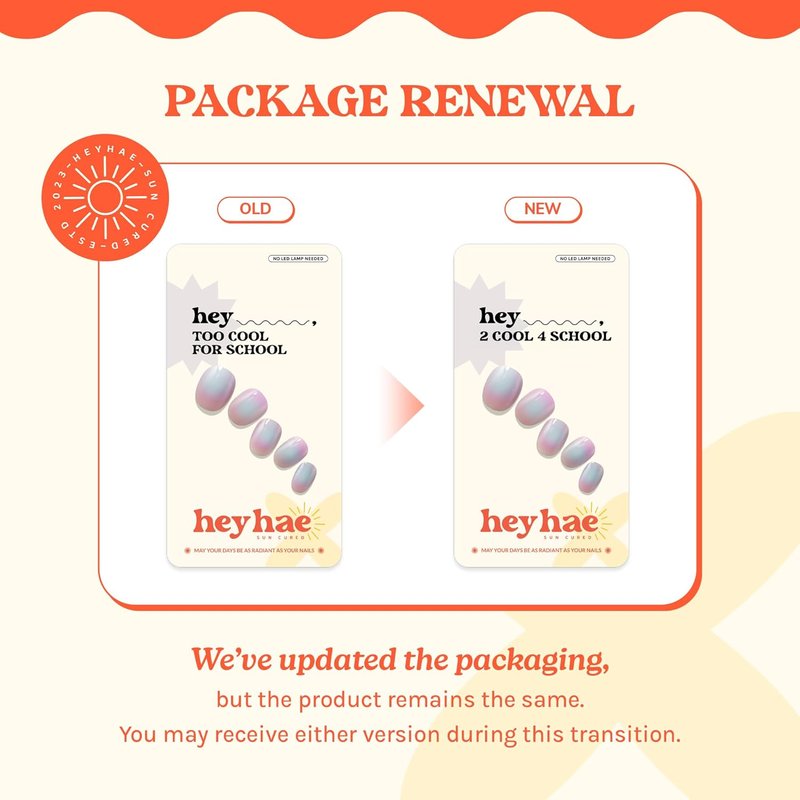 Heyhae Semi Cured Gel Nail Strips - Easy Apply & Remove Salon Quality | Aura Purple | 28 Strips, Prep Pads & Nail File Included