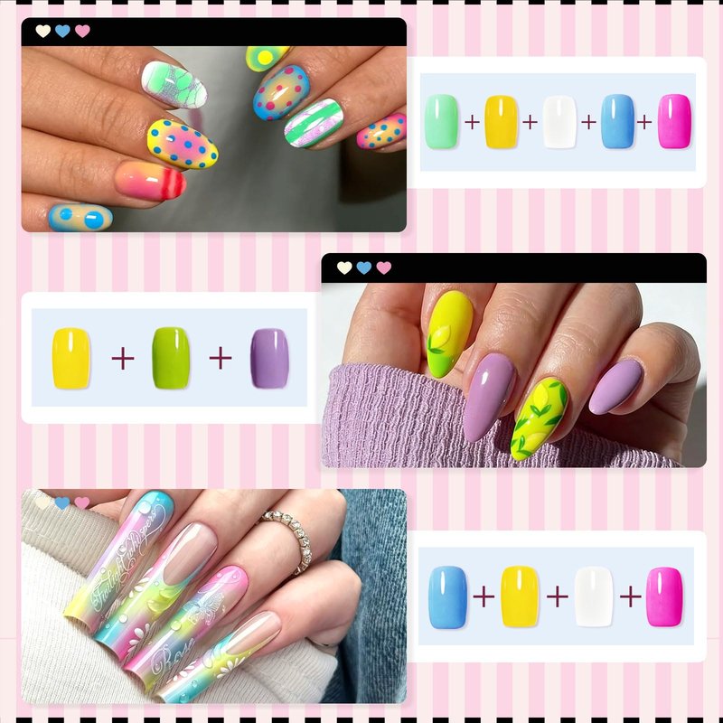 GELLAKTIK 12 Color Patting Nail Gel Polish Kit, Ombre Painting Gel Palette with Brush & Silicone Patting Pen & Nail Art Stickers - UV/LED Curing for Gradient Nails, Beginner Friendly DIY Manicure Set