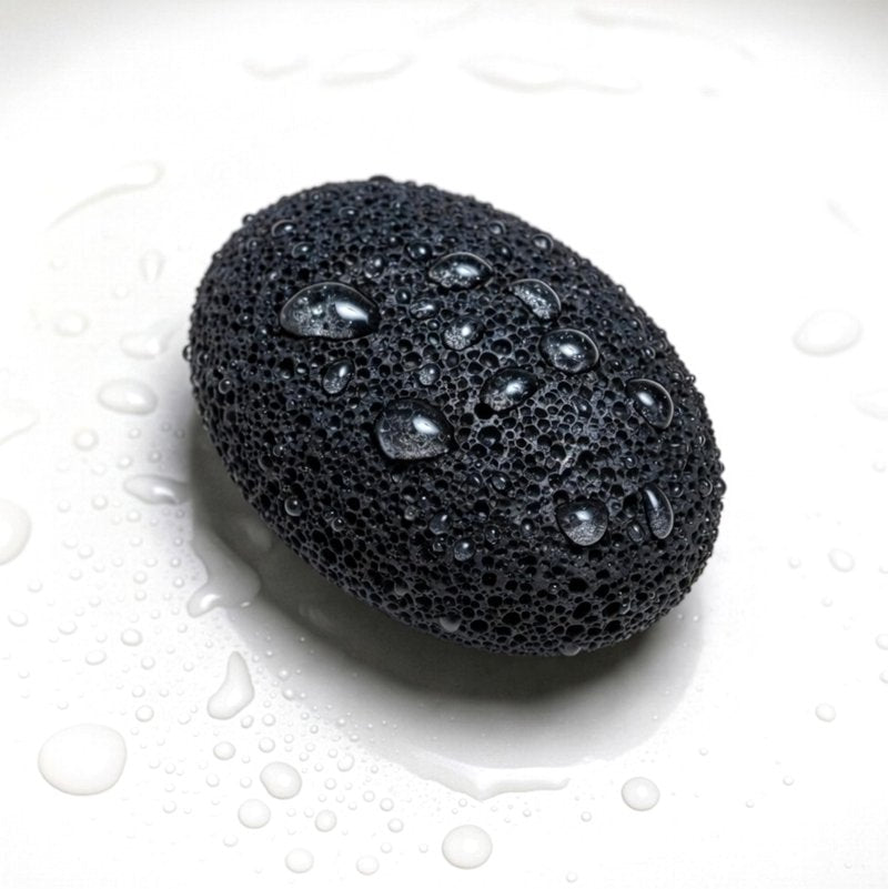 Evolatree Natural Volcanic Pumice Stone for Feet with Wooden Soap Tray – Eco-Conscious Gentle Callus Remover & Foot Scrubber for Smooth Skin, Designed in Canada for Mindful Foot Care Rituals