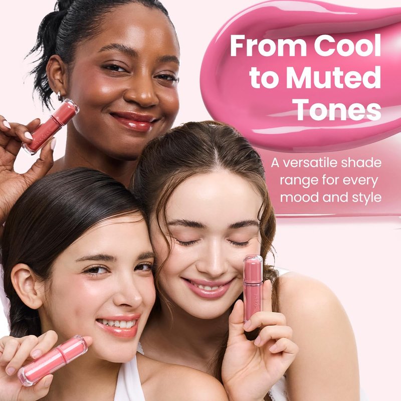 Peripera Mood Glowy Tint - Lightweight, Long-Lasting Korean Lip Tint with Watery Glow Finish | 01 Tiny Strawberry
