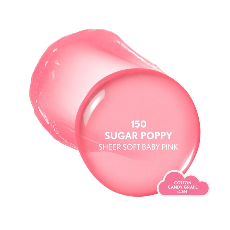COVERGIRL Clean Fresh Yummy Big Oil Stick, Flavored Lip Oil, Dewy Finish, Non-Greasy - 150 Sugar Poppy (Sheer Soft Baby Pink)